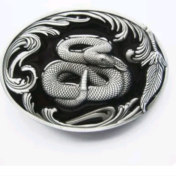 New snake cobra rattlesnake belt buckle. Fits 1.5 Belts - Picture 1 of 3